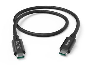Кабел за зареждане Hama, USB-C - USB-C, 240 W, USB 3.2 Gen1, 201702