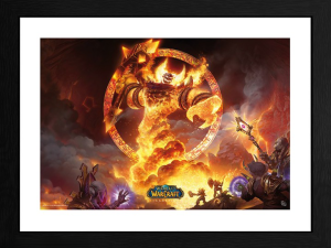 GBEYE WORLD OF WARCRAFT - Framed print "Ragnaros" (30x40)
