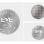 Бутонна батерия литиева CR 2016 1pc  bulk 3V  EVE BATTERY