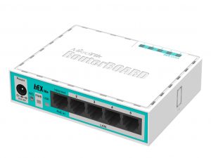 Рутер MiKrotik RB750R2, 10/100 Mbps, PoE, 64 MB, CPU 850MHz, Бял