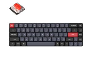 Геймърска Механична клавиатура Keychron K7 Pro QMK/VIA 65% Hot-Swappable Low Profile Gateron Red Switch RGB Backlight