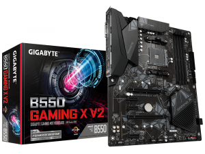 Дънна платка GIGABYTE B550 GAMING X V2 Socket AM4, 4 x DDR4, RGB Fusion, V2 (rev. 1.0)