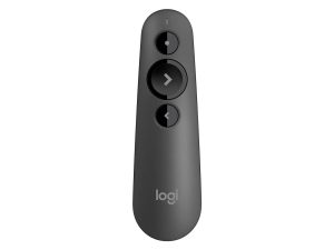 Безжичен презентер Logitech R500s, Bluetooth, 2.4 GHz Wireless, Черен