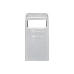 USB памет KINGSTON DataTraveler Micro, 64GB,USB-A 3.2 Gen 1, Сребрист