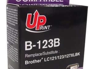 Мастилница UPRINT LC121/123/127 BROTHER, Черен