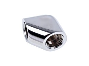 Въртящ се L-конектор Alphacool Eiszapfen, G1/4 AG auf G1/4 IG, Сребрист