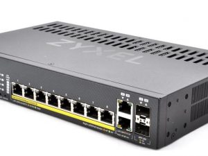 Суич 8-портов ZyXEL GS1920-8HPV2, Gigabit, управляем, PoE