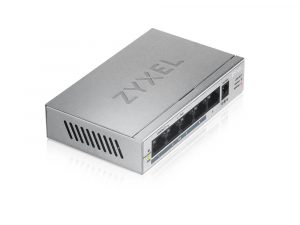 Суич ZyXEL GS1005-HP, 5-портов гигабитов неуправляем PoE+, 60W
