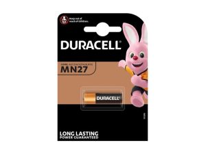 Алкална батерия DURACELL 12 V 1 бр. в опаковка за аларми А27 LR27 MN27