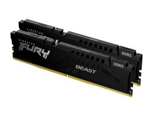 Памет Kingston FURY Beast Black 64GB(2x32GB) DDR5 - KF560C30BBEK2-64