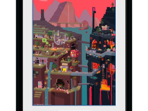 GBEYE MINECRAFT - Framed print "World" (30x40)