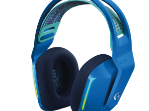 Геймърски слушалки Logitech G733 Blue Lightspeed Wireless RGB, Микрофон, Сини