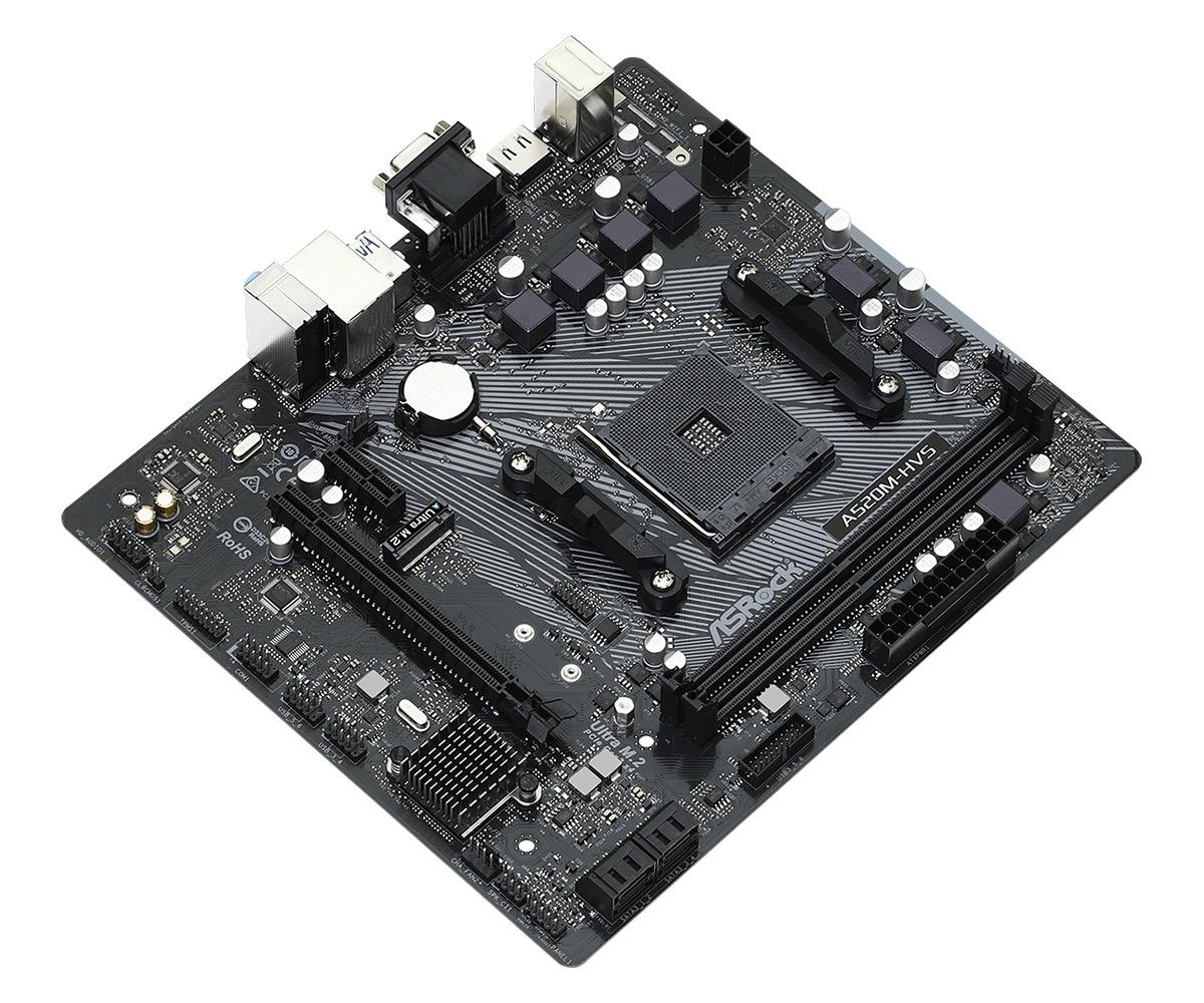 Дънна платка ASRock A520M-HVS, Socket AM4, mATX - Image 3