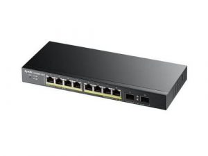 Суич ZYXEL GS1900-10HP, 8 портов управляем, Gigabit