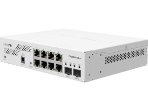 Суич MikroTik CSS610-8G-2S+IN, 8 x Gigabit Ethernet ports, 2 x SFP, PoE in