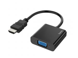 Адаптер HAMA 200343, HDMI мъжко - VGA женско, full HD 1080p, Черен
