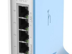 Безжичен Access Point MikroTik hAP lite RB941-2nD-TC, 32MB RAM, 4xLAN, built-in 2.4Ghz 802.11b/g/n, tower case