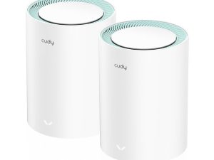 Безжичен рутер Cudy M1300, 2-pack, AC1200 Dual Band, 2.4/5 GHz, 300 -  867 Mbps