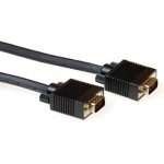 Кабел ACT AK4271, VGA мъжко - VGA мъжко, 15 pin, 15 м, Черен, Булк