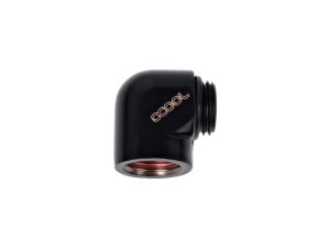 L-конектор Alphacool HF, G1/4 външна - вътрешна резба, Черен мат