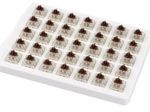 Суичове за механична клавиатура Keychron Cherry MX, Brown, RGB, Switch Set 35 броя