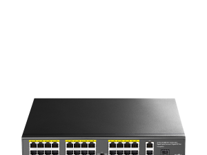 Суич Cudy FS1026PS1, 24 x 10/100 PoE+ Switch 2 x Gigabit порта, 1 x SFP Slot