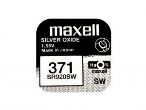 Бутонна батерия сребърна MAXELL SR-920 SW /370/371/AG6  1.55V