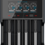 Зарядно у-во XTAR VC4SL, 4 гнезда, LCD дисплей, USB, LiIon & NIMH, 18650, CR123, AA, AAA