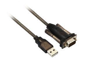 Кабел конвертор ACT Ewent AC6000, USB-A мъжко - Сериен порт D-sub 9-pin мъжко, 1.5 м, Черен