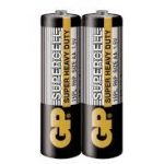 Цинк карбонова батерия GP  SUPERCELL, 15PL-S2, R6, 2 бр. в опаковка / shrink, 1.5V