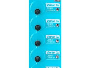 Бутонна батерия литиева CR927  3V  /AG7/ 395 5PK BLISTER /цена за 1 батерия/ VINNIC