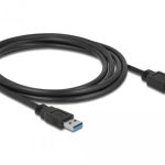 Delock Кабел удължителен екраниран USB 3.0 Type-A мъжко > USB 3.0 Type-A женско 2.0 m black
