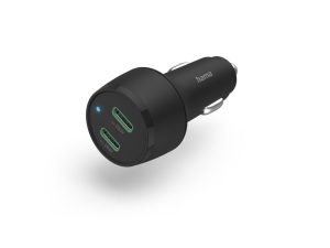 Бързо зарядно за кола HAMA, 2x USB-C Qualcomm®, 45 W, 201632