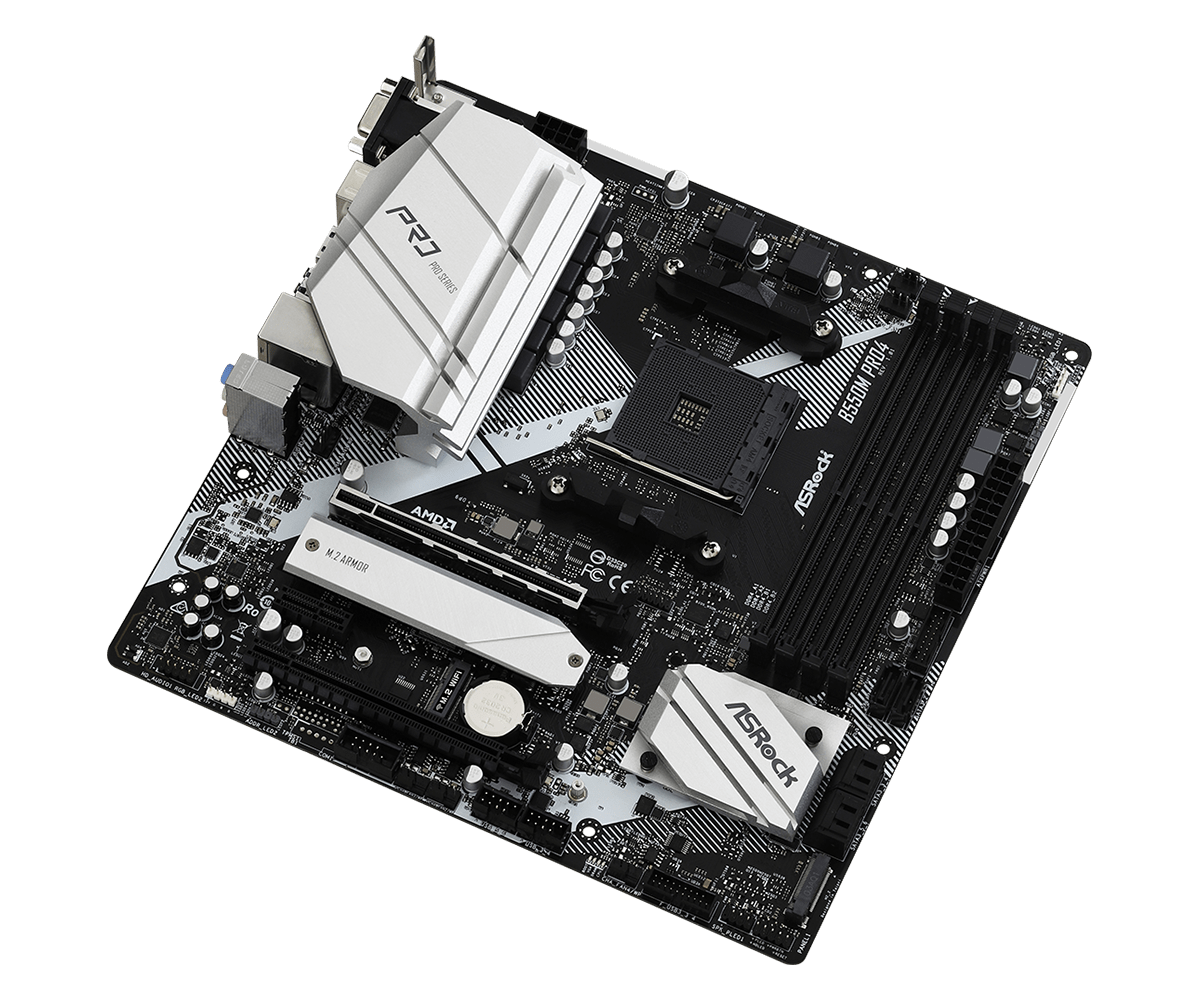 Дънна платка ASRock B550M Pro4, AM4 - Image 2