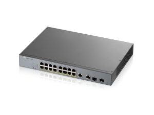 Суич ZyXEL GS1350-18HP, 18-портов, Gigabit, Управляем, PoE 250W