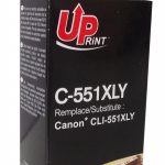 Мастилница UPRINT CLI-551XL CANON, С чип, Yellow