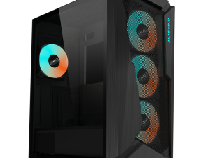 Кутия Gigabyte C301 Black V2, TG, Mid-Tower