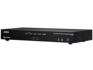 KVM превключвател ATEN CS1844-AT-G, 4 порта USB 3.0, За 2 HDMI монитора
