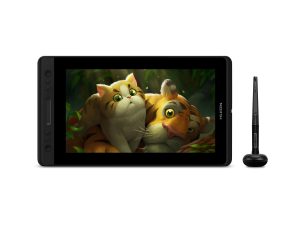 Графичен дисплей таблет HUION Kamvas Pro 13, USB-C, Черен/Сребрист