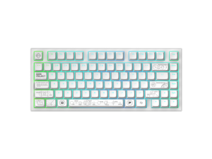 Геймърскa безжична клавиатура Dark Project ALU81A Terra Nova White RGB