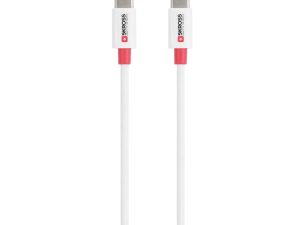 Кабел Skross, USB-C - USB-C 2.0 мъжко, 0.15 м, Бял