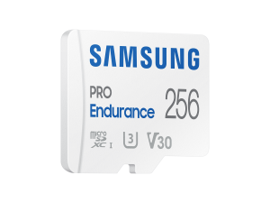 Карта памет Samsung PRO Endurance, microSDXC, UHS-I, 256GB, Адаптер