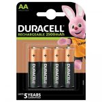 Акумулаторна батерия DURACELL R6 AA, 2500mAh NiMH, 1.2V, 4 бр. в опаковка