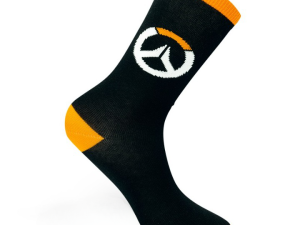 Чорапи ABYSTYLE OVERWATCH Socks Logo, Черен/Оранжев