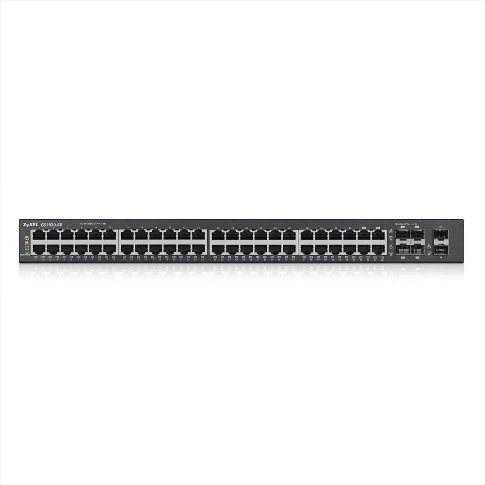 Суич ZYXEL GS1920-48, 44х GbE порта, 4х Combo порта SFP/RJ-45, управляем, за монтаж в шкаф - Image 3