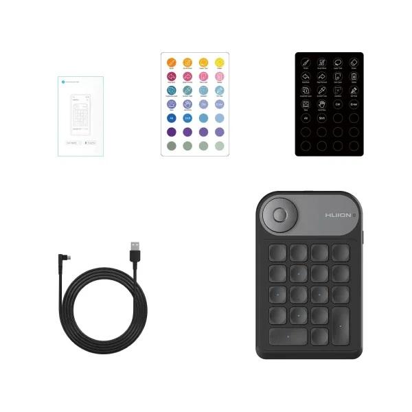 Мини клавиатура Huion Keydial Mini K20, За графичен таблет - Image 6