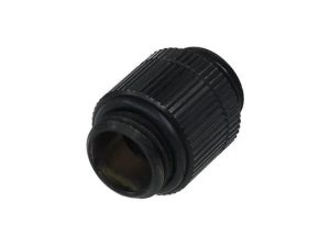 Адаптер Alphacool HF, Двоен нипел, G1/4 - G1/4, Въртящ се, Черен мат