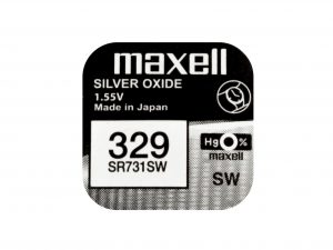 Бутонна батерия сребърна MAXELL SR731 SW / 329/, 1.55V