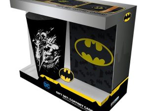 Комплект ABYSTYLE DC COMICS - Pck XXL glass + Pin + Pocket Notebook "Batman"