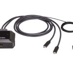 KVM превключвател, ATEN US3312, 2-портов, 4K, DisplayPort, USB-C